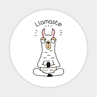 Llama yoga pose Magnet